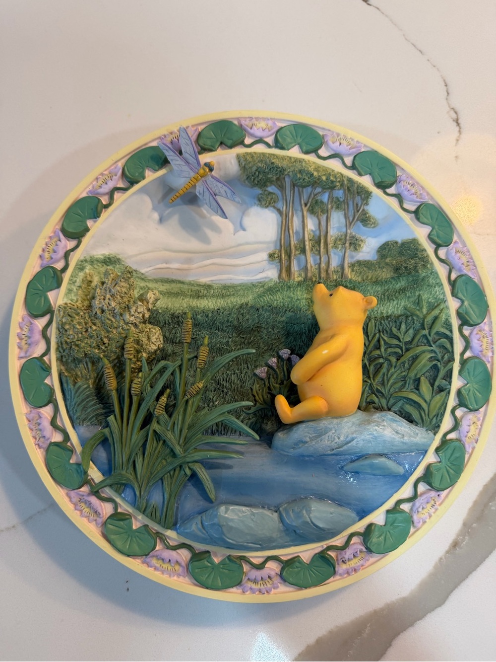 Yellow Bear Meadow Wall Art Plate